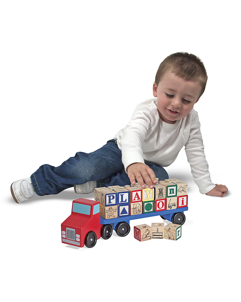 melissa & doug alphabet truck